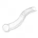 Стеклянный фаллоимитатор 11’’ Glass Pelvic Wand Double Ended - 28 см прозрачный 