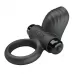 Черное эрекционное кольцо с вибрацией Adrien черный 