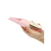 Нежно-розовый мини-вибратор с раздвоенным кончиком - 12,3 см нежно-розовый 