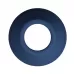 Синяя анальная пробка с открытым каналом - 8,7 см синий 
