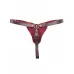 Бордовые трусики с кольцом для насадок Maroon Panties бордовый S-M-L