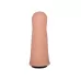 Пояс-трусики с 2 насадками Exotic-Alice - 18 и 10,5 см телесный с черным 