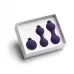 Набор из 3 фиолетовых вагинальных шариков Kegel Training Set фиолетовый 