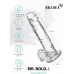 Прозрачный реалистичный фаллоимитатор Mr. Bold L - 18,5 см прозрачный 