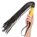 Черная плеть с желтой рукоятью Boundless Flogger - 69,25 см черный с желтым 
