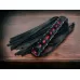 Плеть из натуральной кожи Rich Arsenal - 44 см черный с красным 