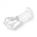 Стеклянный плаг в форме сжатой в кулак руки 5’’ Glass Fist Butt Plug - 13 см прозрачный 