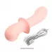 Персиковый вибростимулятор Abigal - 16 см персиковый 