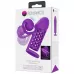 Фиолетовая вибронасадка с клиторальным отростком Harden фиолетовый 