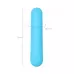 Голубая силиконовая перезаряжаемая вибропуля Murr - 10 см голубой 