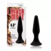 Черная анальная пробка L Silicone Plug - 12,8 см черный 