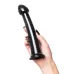 Черный фаллоимитатор Jelly Dildo M - 18 см черный 
