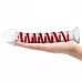 Прозрачный стимулятор с красной спиралью 10  Mr. Swirly Dildo - 25,4 см прозрачный 