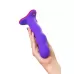 Фиолетовый фаллоимитатор Stubs Bouncer - 18,5 см фиолетовый 