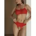 Сексуальные трусики с доступом и бантом сзади красный XXL-XXXL