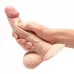 Телесный анальный фаллоимитатор Slipskin 6.5’’ Curved - 16,7 см телесный 