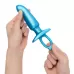 Голубая анальная пробка для массажа простаты Hither Silicone Prostate Plug - 14,3 см голубой 