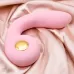 Розовый вибростимулятор точки G с нагревом Bendable Heating G-Spot Vibrator розовый 