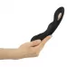 Черный вибратор-электростимулятор для точки G - 20,2 см черный 