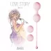 Набор розовых вагинальных шариков Love Story Diva розовый 