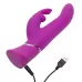 Лиловый вибратор Curve Thrusting Rechargeable Rabbit Vibrator - 24,1 см лиловый 