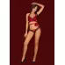 Пикантный комплект белья Sensuelia красный S-M