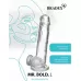 Прозрачный реалистичный фаллоимитатор Mr. Bold L - 18,5 см прозрачный 