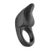 Черное эрекционное виброкольцо Vibro Lust Ring черный 