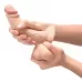 Телесный анальный фаллоимитатор Slipskin 6.5’’ Curved - 16,7 см телесный 