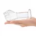 Стеклянный плаг в форме сжатой в кулак руки 5’’ Glass Fist Butt Plug - 13 см прозрачный 