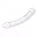 Двусторонний стеклянный фаллоимитатор 12’’ Girthy Double Trouble Glass Dildo - 30 см прозрачный 