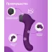 Фиолетовый клиторальный стимулятор Caldo с функцией вибратора - 19 см фиолетовый 