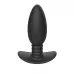 Черная анальная вибропробка Anal Vibrator с пультом ДУ - 13,5 см черный 