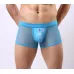 Мужские трусы-боксеры из сетки Cockcon Unzip-Me Boxer с пикантным принтом голубой XL