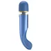 Синий wand-вибромассажер Colorful Massager - 24 см синий 