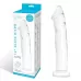Большой стеклянный стимулятор 12’’ Glass Dildo With Veins   Flat Base - 28 см прозрачный 