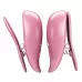 Розовые вибромассажеры для сосков с пультом ДУ Cayley розовый 