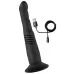 Черный вибратор с поступательными движениями G and P-Spot Thrusting Vibrator - 23 см черный 