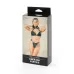 Изумрудные трусики с кольцом для насадок Emerald Panties изумрудный S-M-L