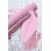 Розовый силиконовый вагинальный шарик с лепесточками розовый 