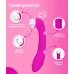 Розовый клиторальный стимулятор Snello с функцией вибратора - 19,6 см розовый 
