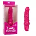 Розовый вибратор-реалистик с блестками Naughty Bits Lady Boner Bendable Personal Vibrator - 20 см розовый 