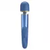 Синий wand-вибромассажер Colorful Massager - 24 см синий 