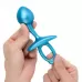 Голубая анальная пробка для массажа простаты Bulb Silicone Prostate Plug - 10,7 см голубой 
