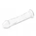Большой стеклянный стимулятор 12’’ Glass Dildo With Veins   Flat Base - 28 см прозрачный 