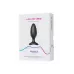Черная анальная втулка LOVENSE Hush 2 (M) - 13,5 см черный 