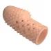 Телесная текстурированная насадка на пенис Becks - 8 см телесный 