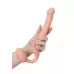 Телесный безремневой страпон Silicone Bendable Strap-On - size S телесный 