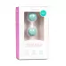 Бело-голубые вагинальные шарики Jiggle Balls белый с голубым 