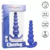 Синяя анальная пробка Cheeky X-6 Beads - 12,75 см синий 